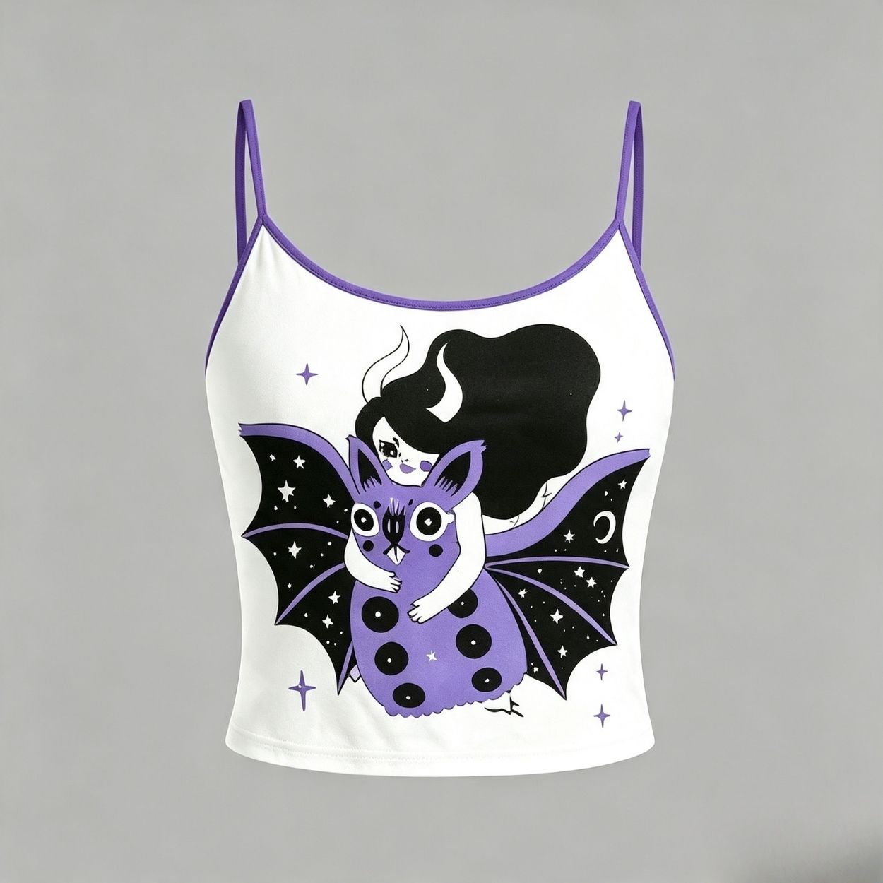 Starry Bat Top & Elasticated Trousers Two-Piece Set
