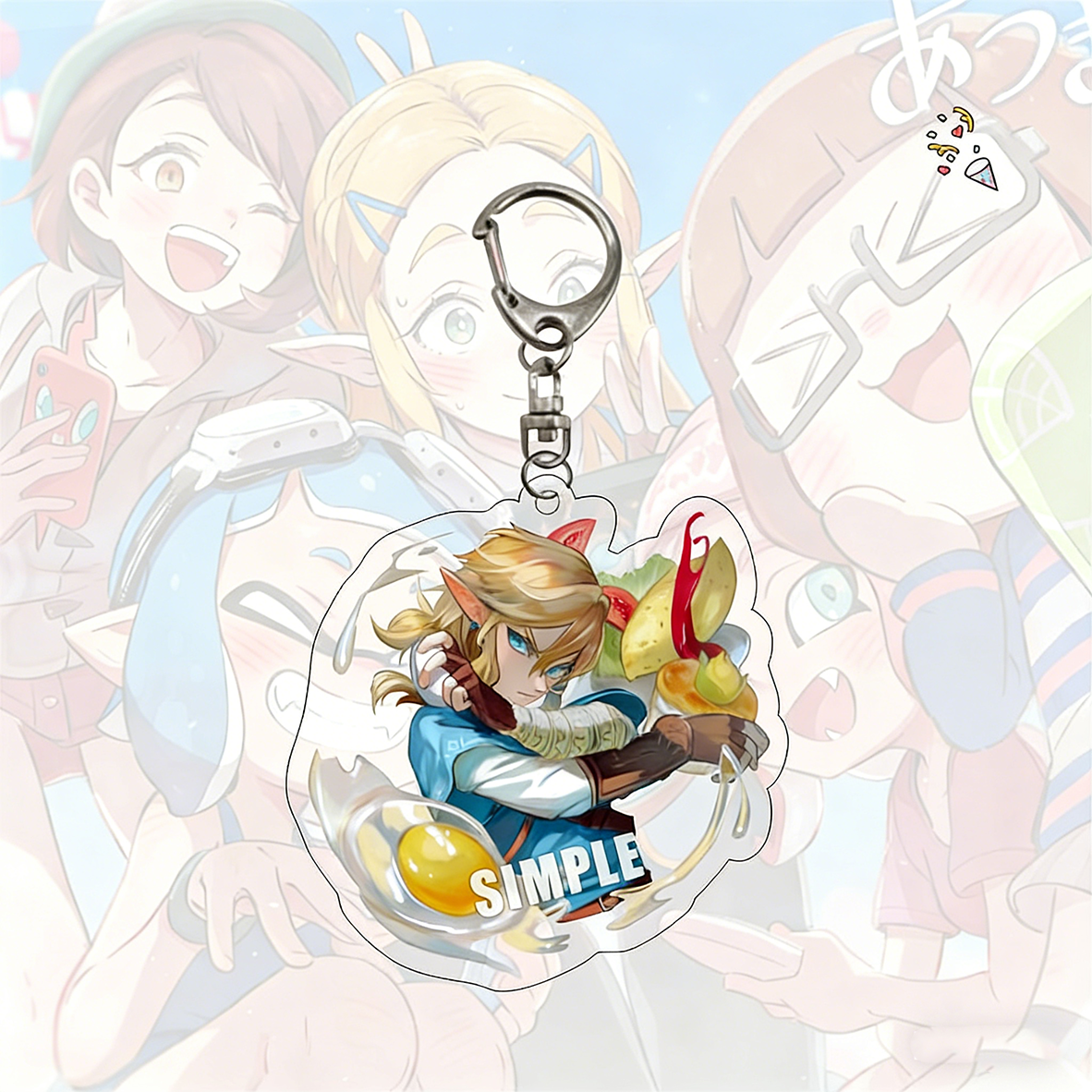 The Legend of Zelda Link Laminated Acrylic Keychain Game Peripheral