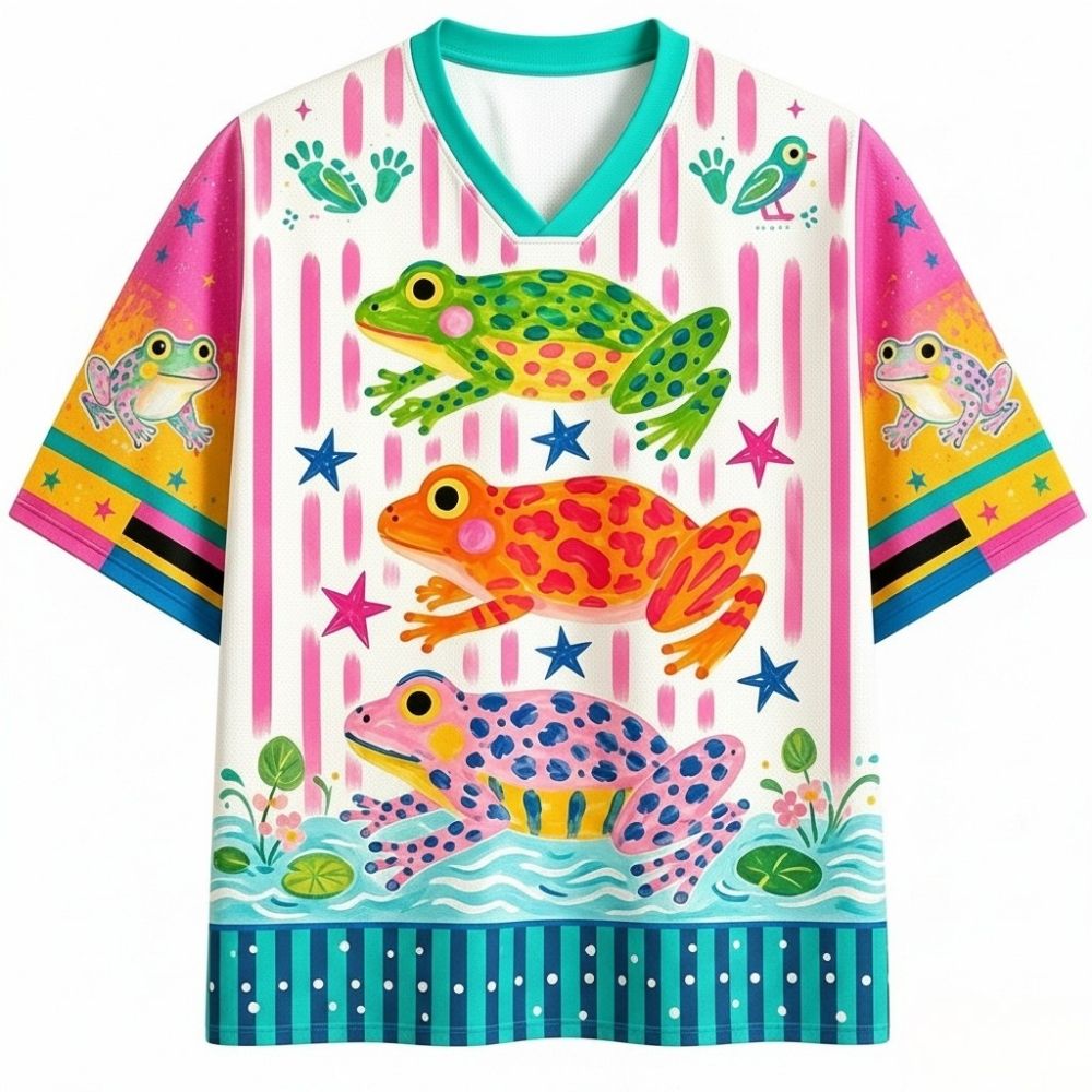 Three frog Printed Jersey Shirts
