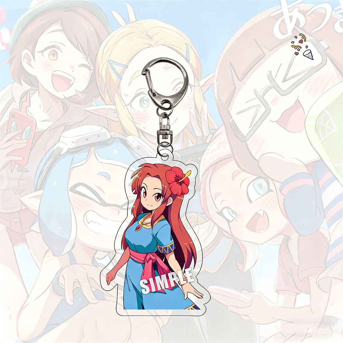 The Legend of Zelda Link Laminated Acrylic Keychain Game Peripheral