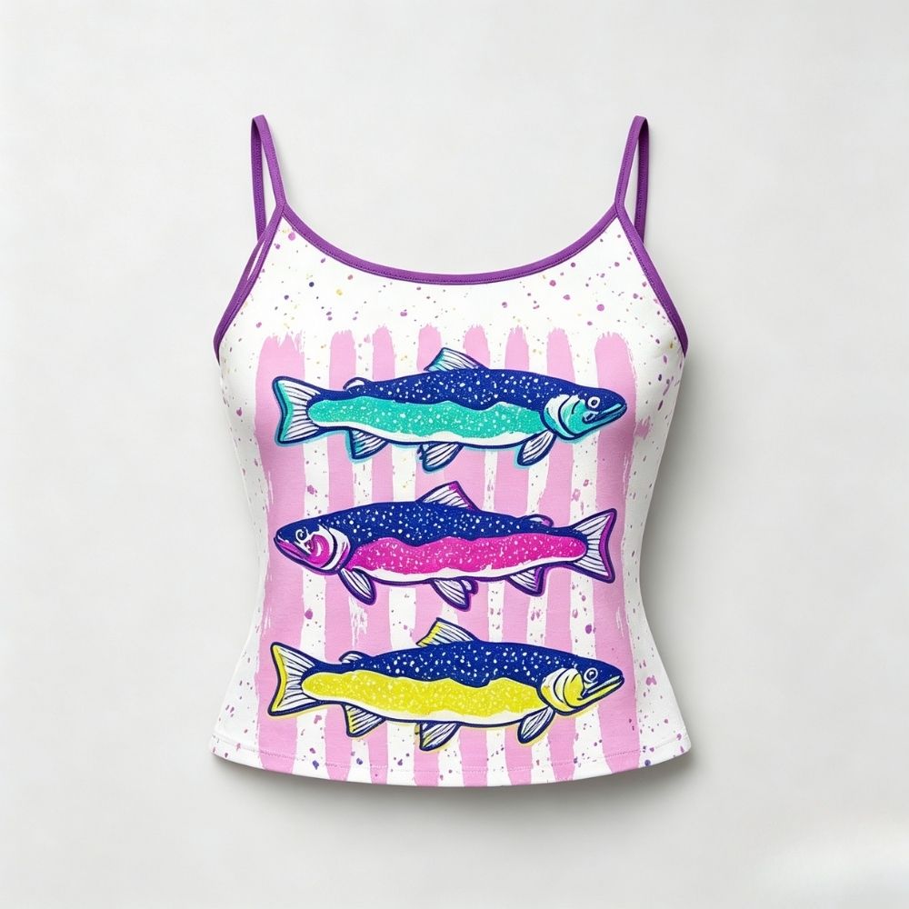 Fish Top & Elasticated Trousers Two-Piece Set