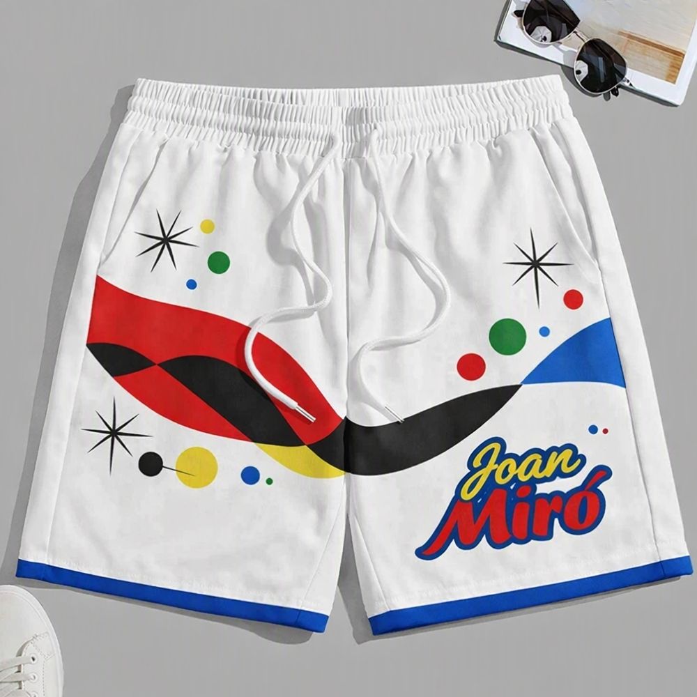 Miro Space Cat Cotton Shorts