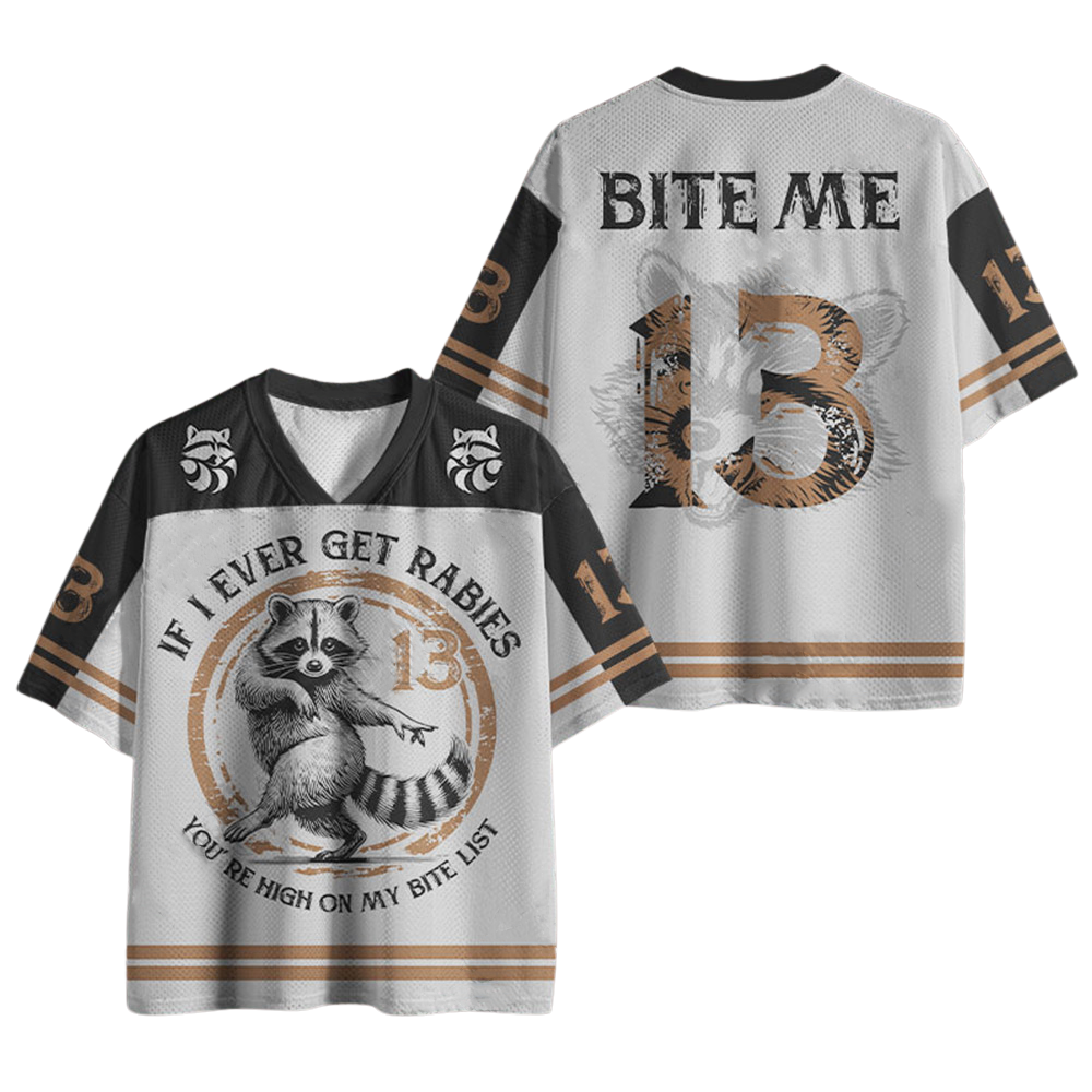 If I Ever Get Rabies Printed Jersey Shirts