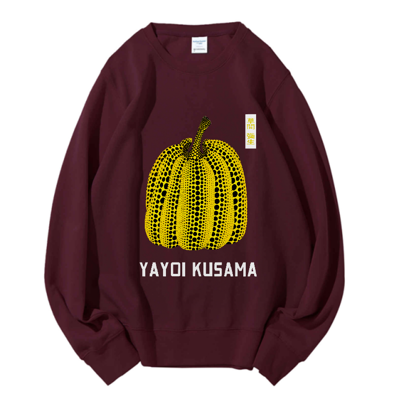 Unisex Yayoi Kusama Vintage Japanese Printed Sweatshirt