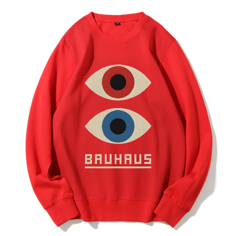 Unisex Bauhaus Art Eyes Printed Sweatshirt