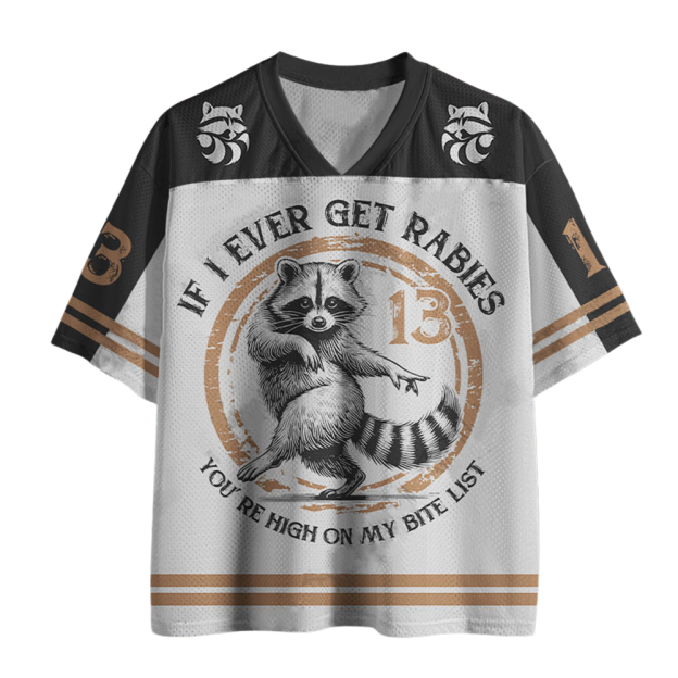 If I Ever Get Rabies Printed Jersey Shirts