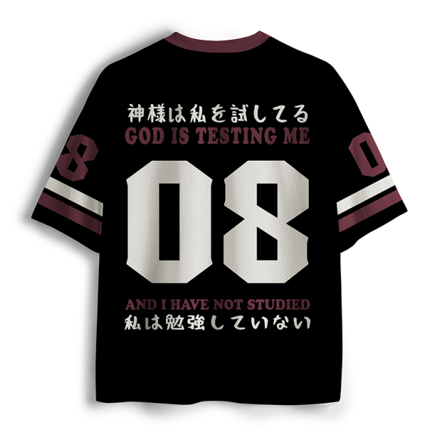 Raccoon Not Studied Jersey Shirts