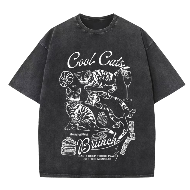  Cool Cats Washed T-Shirt