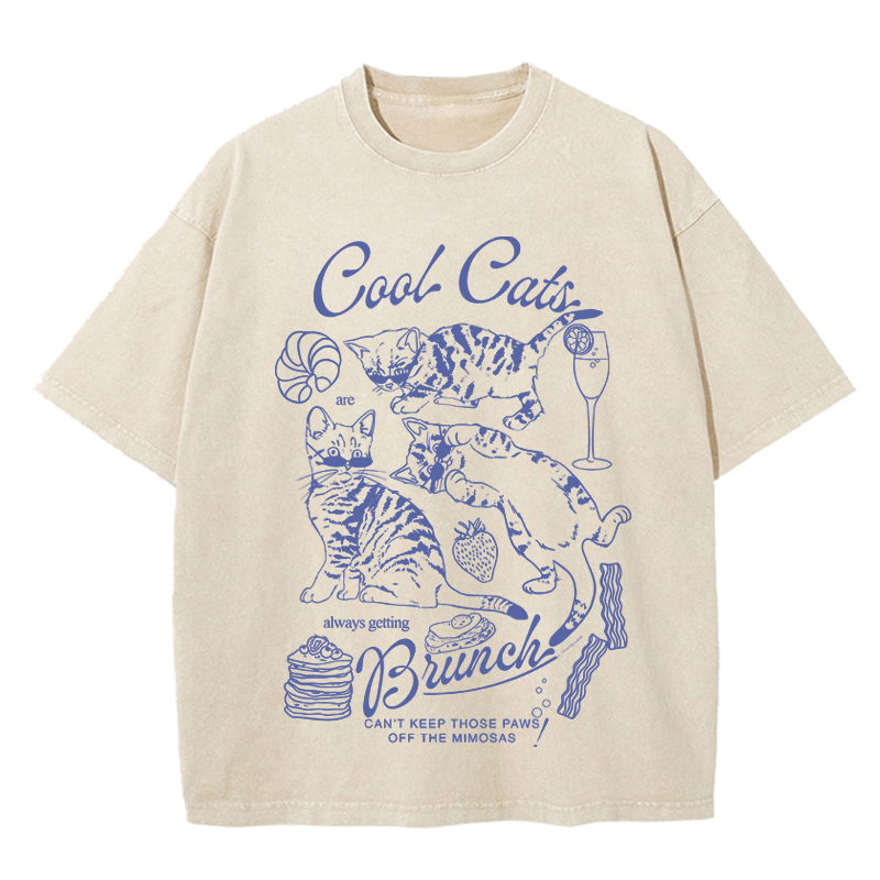 Cool Cats Washed T-Shirt