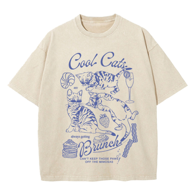  Cool Cats Washed T-Shirt