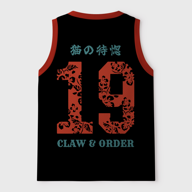 The Crimson Blade Samurai Cat Jersey Tank