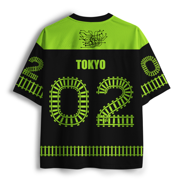 Yamanote Line Shibuya and Harajuku Jersey Shirts