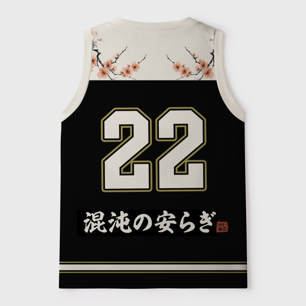 Funny Cat：Tea Time With A Black Cat Jersey Tank