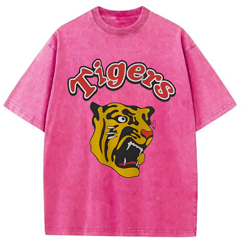 Vintage Hashin Tigers Japanese Baseball Washed T-Shirt