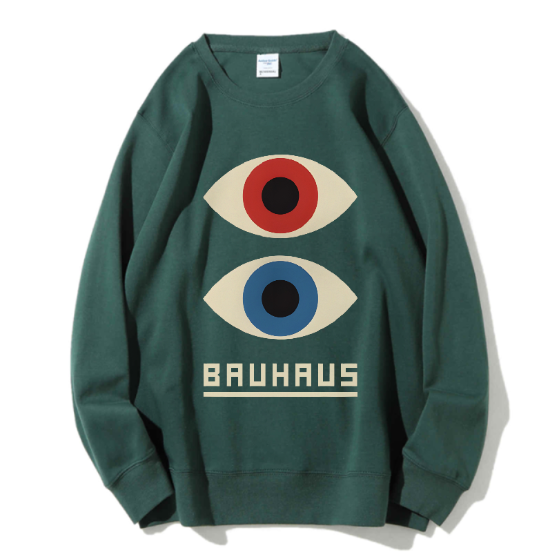 Unisex Bauhaus Art Eyes Printed Sweatshirt