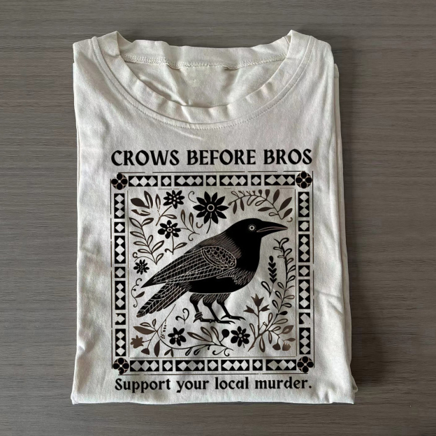 Unisex Classic Cotton Crows Before Bros Printed T-shirt