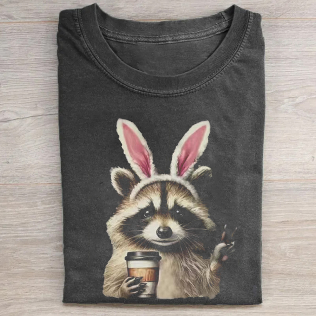 Funny Raccoon Easter T-shirt