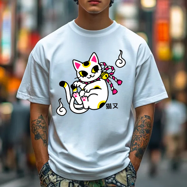 Cat Cotton T-Shirt