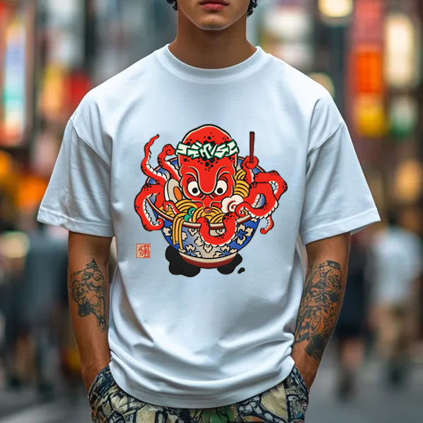 Octopus Cotton T-Shirt