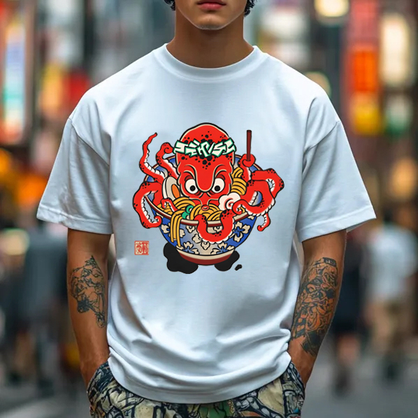 Octopus Cotton T-Shirt