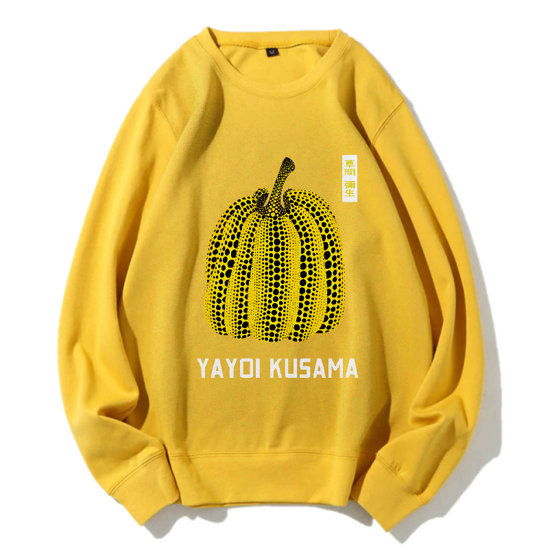 Unisex Yayoi Kusama Vintage Japanese Printed Sweatshirt