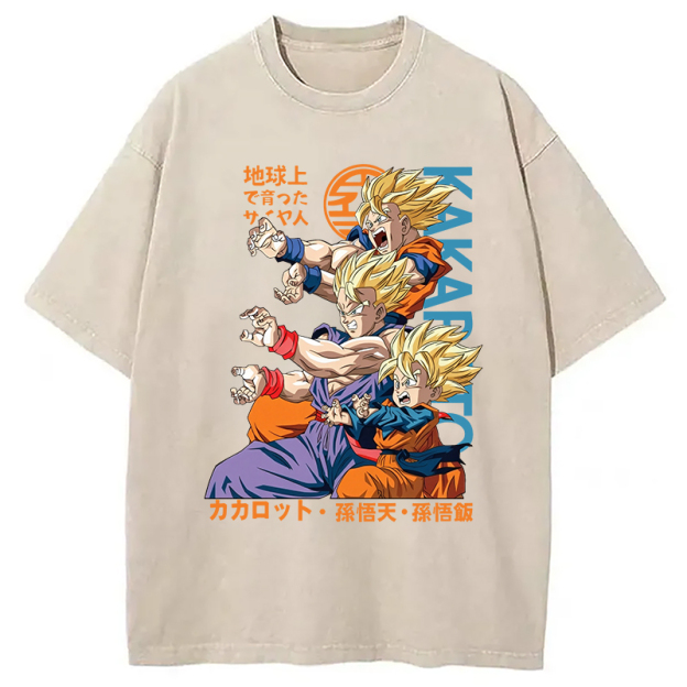 Goku Vintage Japanese Washed T-Shirt