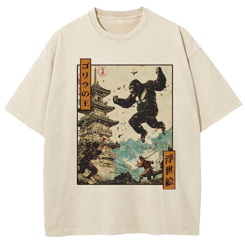  The Gorilla King Washed T-Shirt