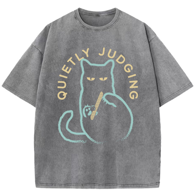 Quietly Judging Washed T-Shirt