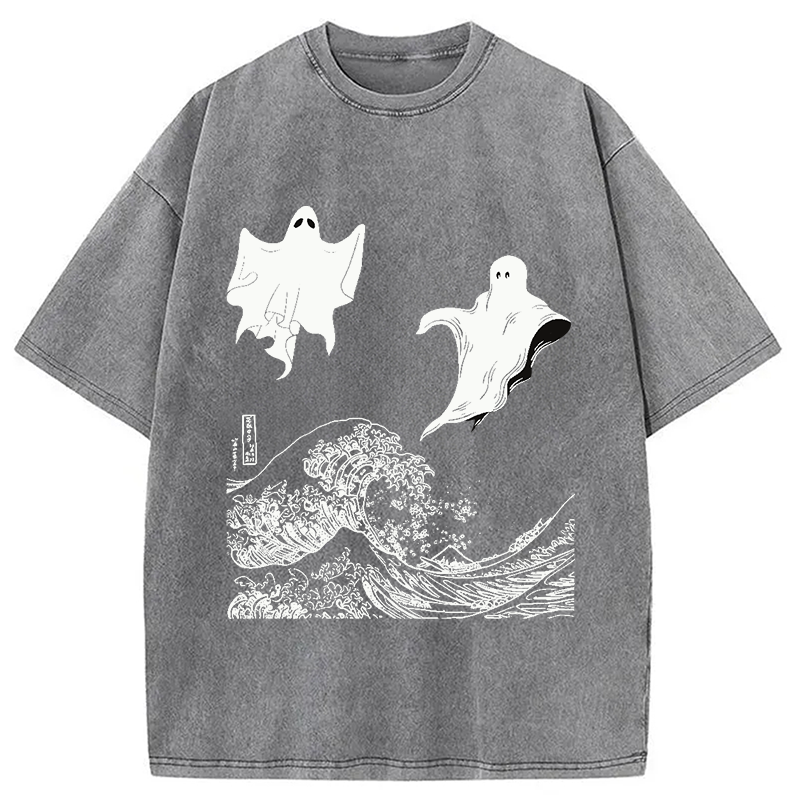 The Wave and Ghosts Washed T-Shirt