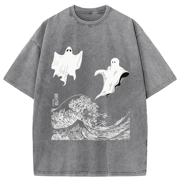The Wave and Ghosts Washed T-Shirt