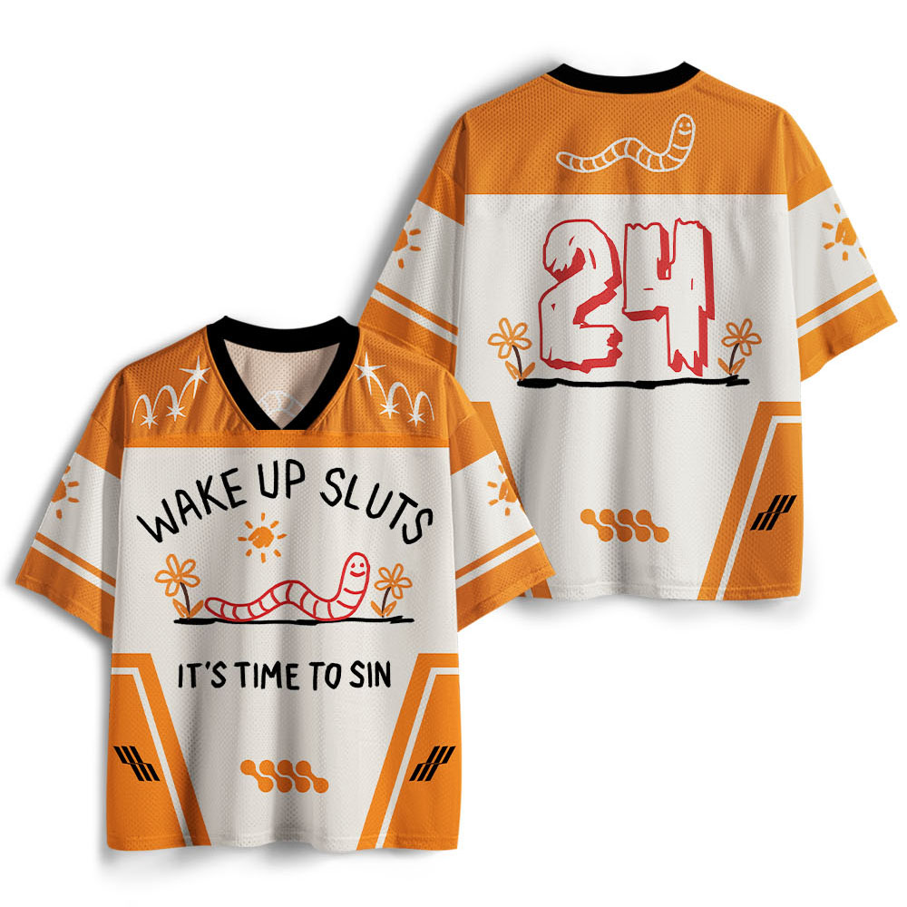 WAKE UP SLUTS IT’S TIME TO SIN Jersey Shirts