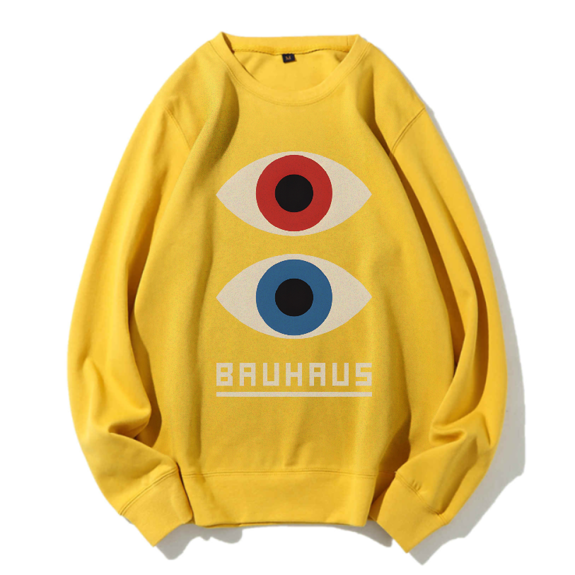 Unisex Bauhaus Art Eyes Printed Sweatshirt
