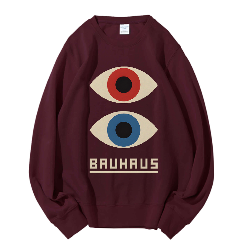 Unisex Bauhaus Art Eyes Printed Sweatshirt