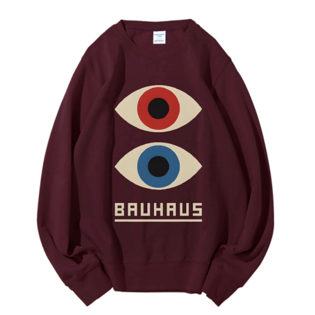 Unisex Bauhaus Art Eyes Printed Sweatshirt