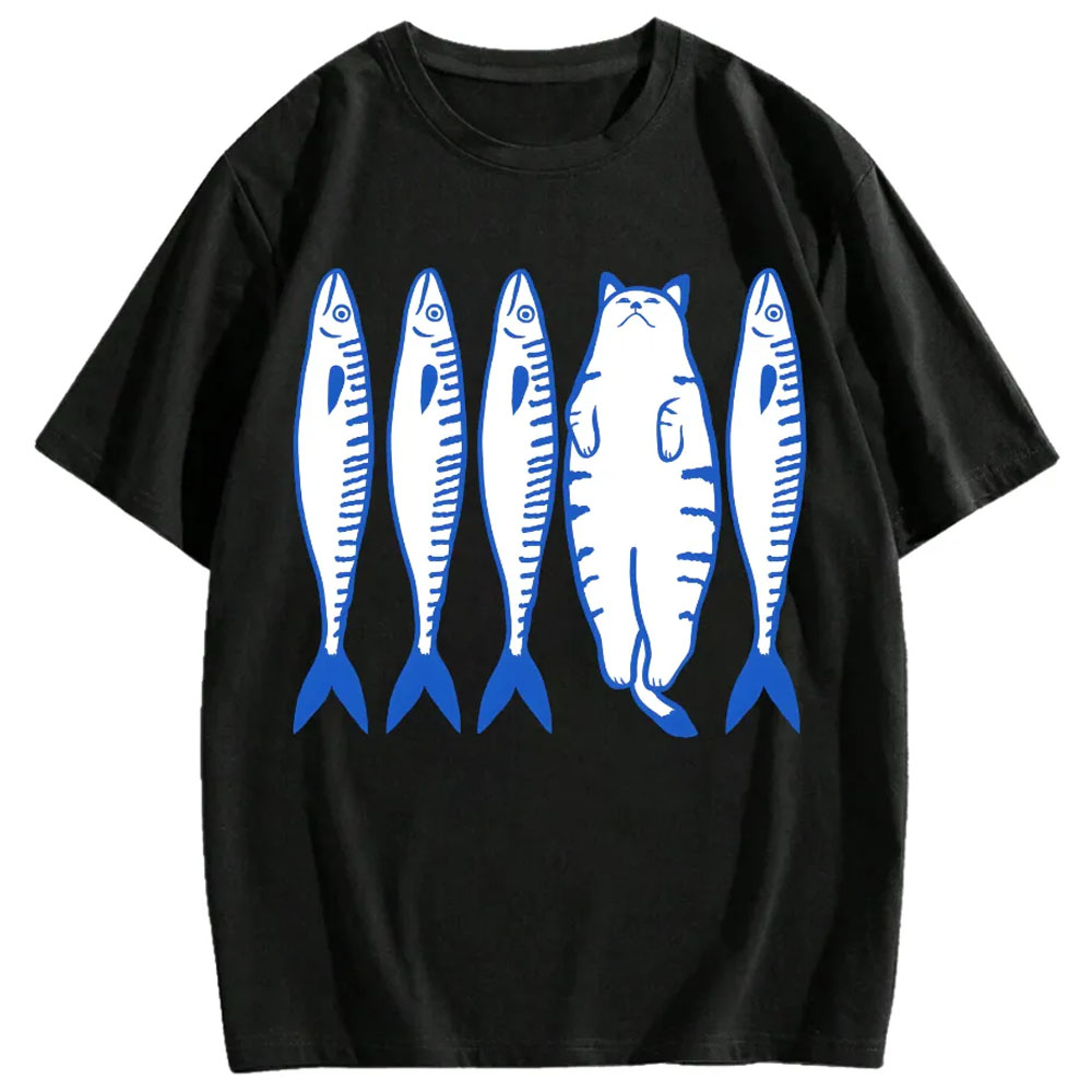 White Cat Company Cotton casual T-shirt