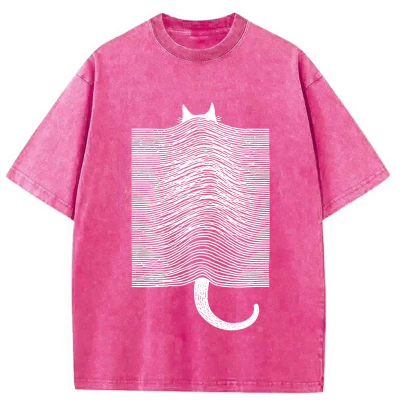 Cat Division Washed T-Shirt