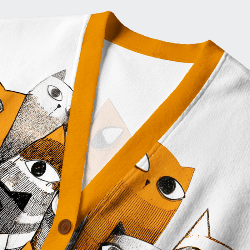 Unisex A Chorus Of Cats Cardigan Sweater