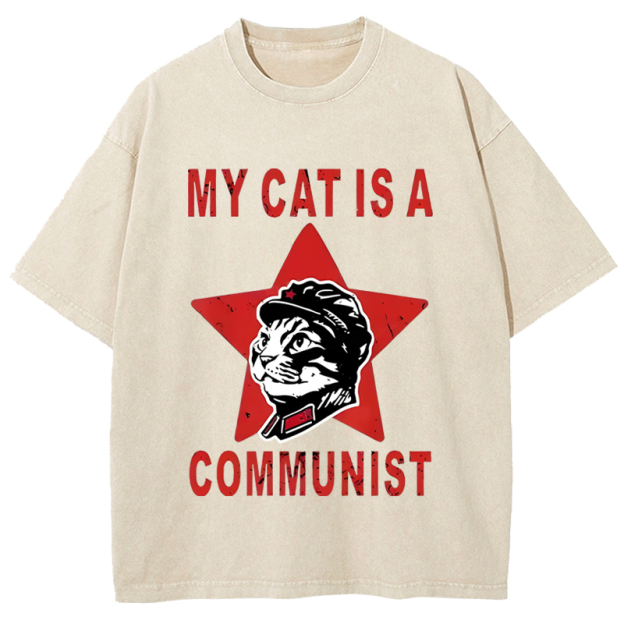  Funny Cat-ism Washed T-Shirt