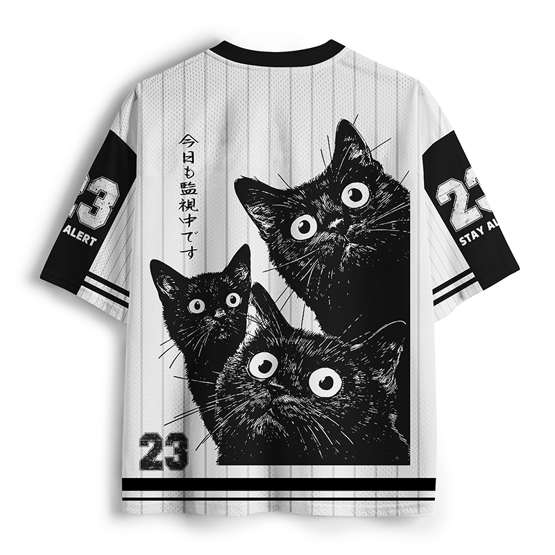 Unisex Under Cat Surveillance Mesh Jersey
