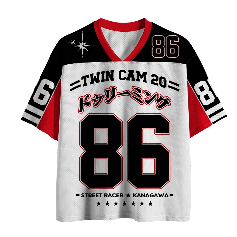 Unisex Japanese Car Kanagawa Racing Mesh Jersey