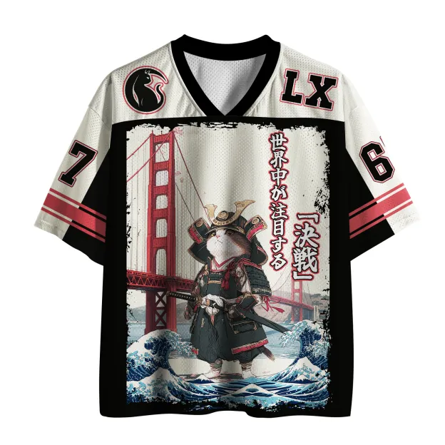 Ronin Neko: The Great Wave Printed Jersey Shirts
