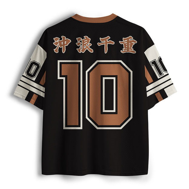 Raging Wave Auspicious Beast Printed Jersey Shirts