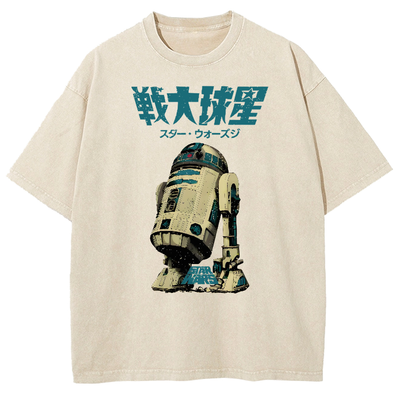  Star Wars Japanese Design Washed T-Shirt