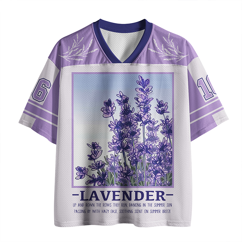 Lavender Scent Printed Jersey Shirts