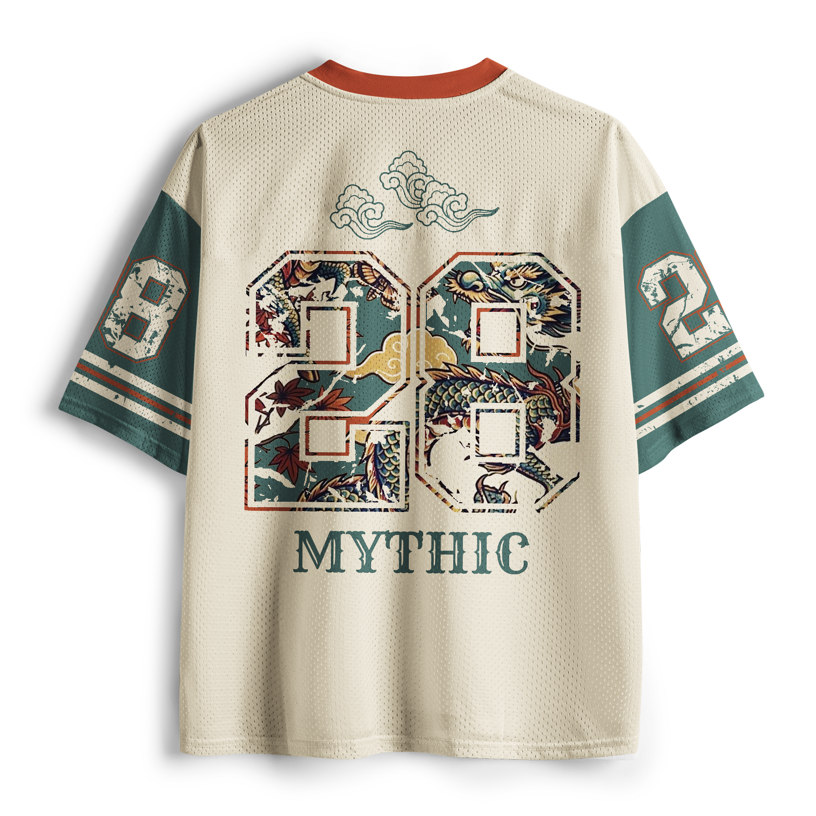 Cloud Dragon Auspicious Qilin Mesh Jersey