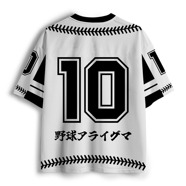 Baseball Raccoon Printed Jersey Shirts