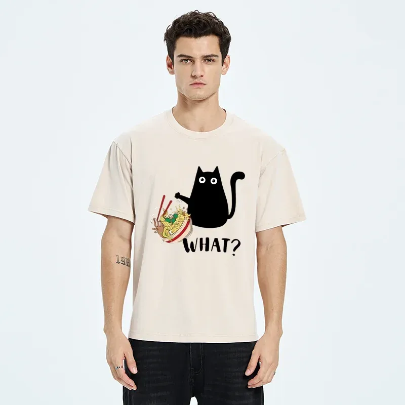 Naughty Cat Japan Washed T-Shirt
