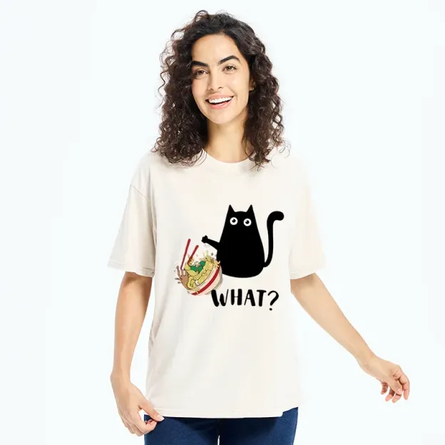 Naughty Cat Japan Washed T-Shirt
