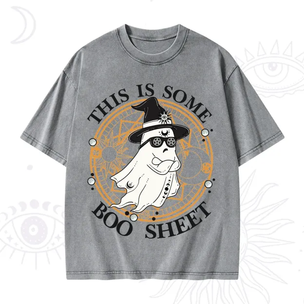 This Is Some Boo Sheet Halloween Washed T-Shirt