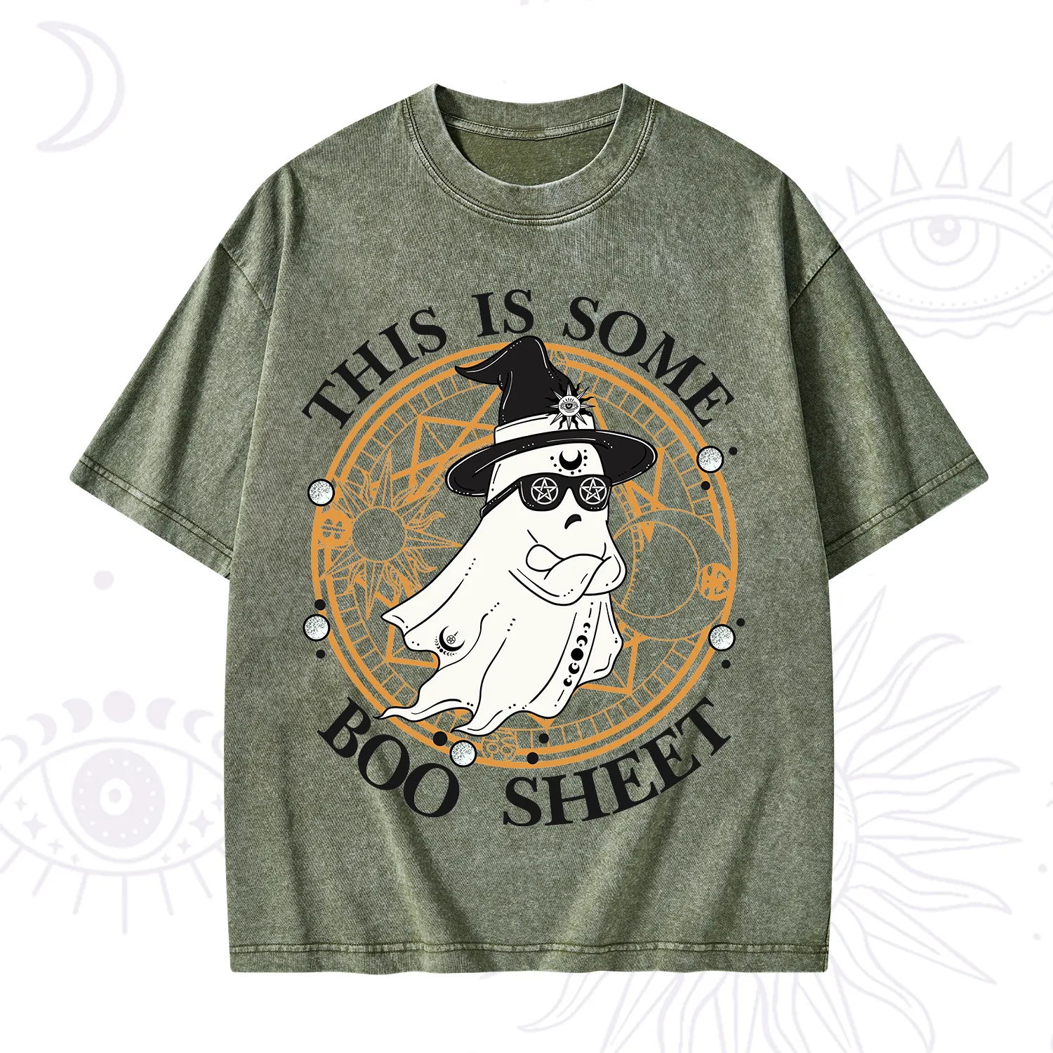 This Is Some Boo Sheet Halloween Washed T-Shirt